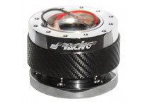 Simoni Racing Quick Release stuurnaaf Carbon/Chroom - Lengte 55mm