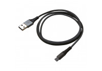 Câble Data Celly USB-C Nylon 1 Mètre Noir