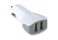 Celly Chargeur Voiture 2 USB 3.4A blanc