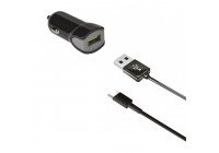 Celly Chargeur Voiture USB-C 2.4A noir