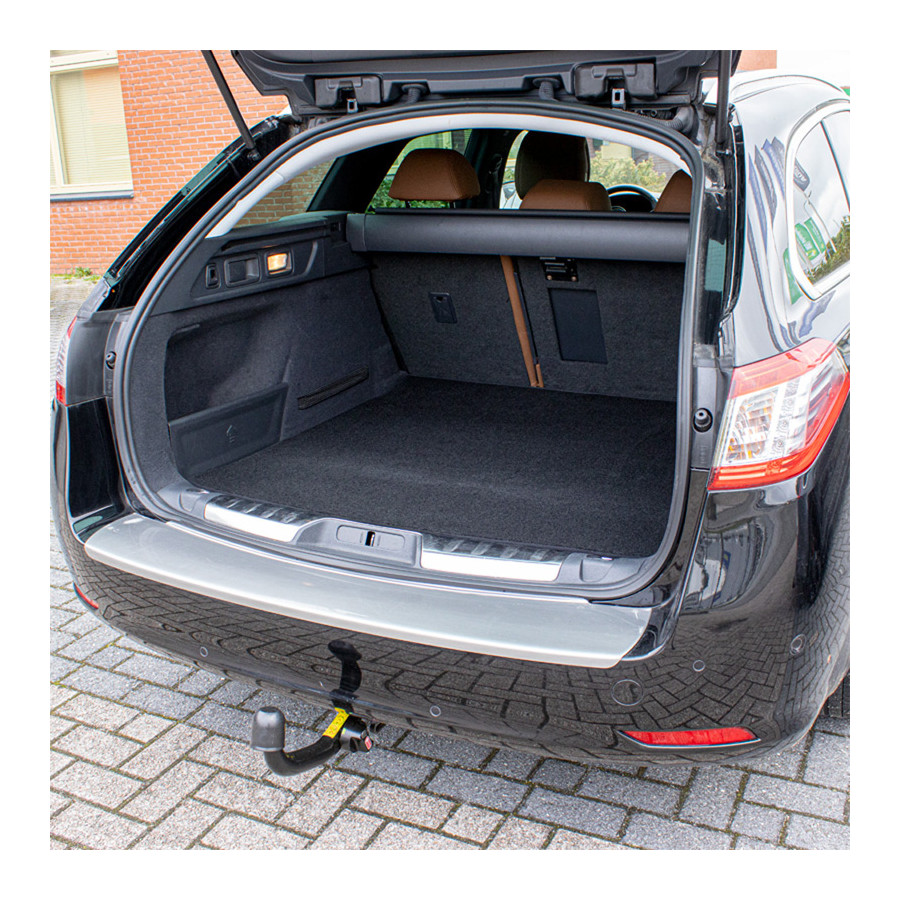 Tapis De Coffre Sur Mesure Pour Opel Grandland X (2017-2021) - TPE Noir - Imperméable Antidérapant