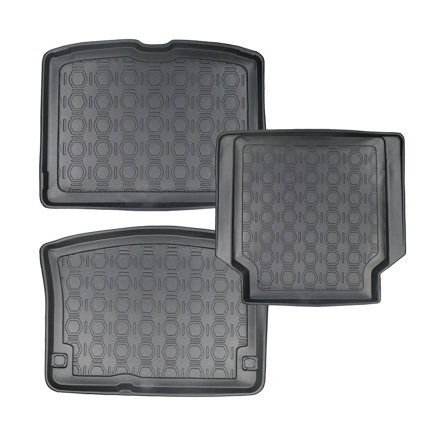 Mossa Tapis De Coffre Sur Mesure Pour Skoda Fabia IV Hatchback (depuis 09.2021) - Bac De Coffre Rigide Antidérapant G2, Protection Ultime !
