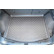 Bagagerumsmatta lämplig för Ford Kuga III / Kuga III Hybrid SUV/5 04.2020-; med mini reservdäck eller ty, miniatyr 4