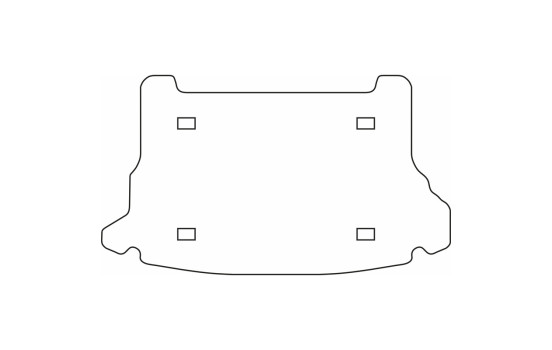Velour bagagerumsmatta lämplig för Hyundai Tucson 2004-2010, bild 9
