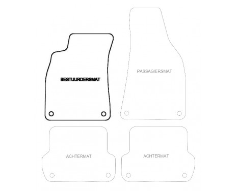 Bilmatta kvar till Audi A4 2001-2005 1-delad, bild 3