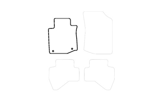Bilmatta kvar till Citroen C1 2010-2013 1-delad, bild 3