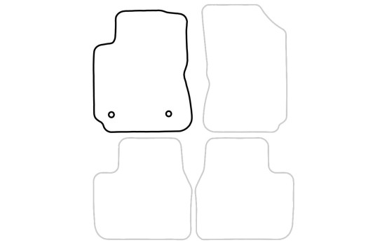 Bilmatta kvar till Citroen C4 Cactus 2014- 1-delad, bild 3