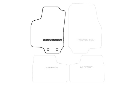 Bilmatta kvar till Opel Astra G 1997-2003 1-delad, bild 3