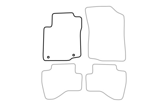 Bilmatta kvar till Peugeot 107 2010-2014 1-delad, bild 3