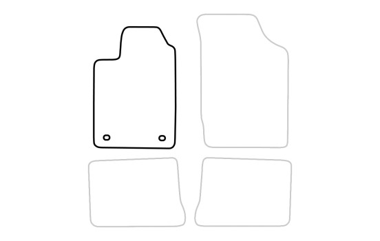 Bilmatta kvar till Renault Clio II 2001-2005 1-delad, bild 3