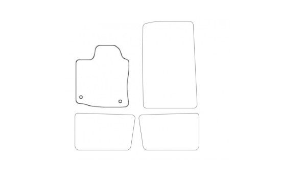 Bilmatta kvar till Renault Twingo II 2007-2011 1-delad, bild 3