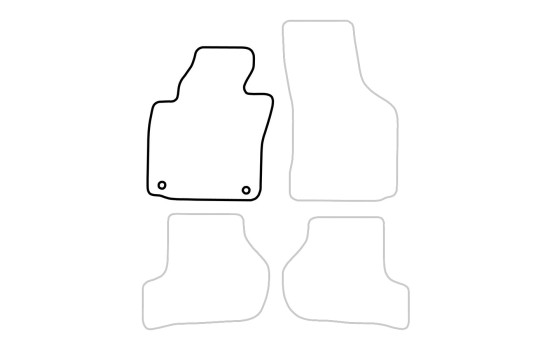 Bilmatta kvar till Seat Leon 2005-2008 1-delad, bild 3
