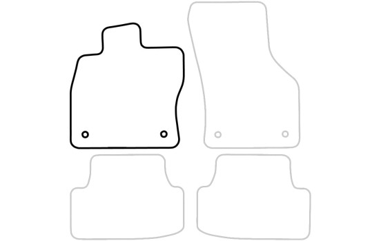 Bilmatta kvar till Seat Leon 2013- 1-delad, bild 3