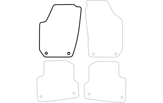 Bilmatta kvar till Skoda Fabia 2007-2013 1-delad, bild 3