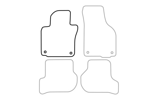 Bilmatta kvar till VW Golf VI 2008-2012, Cabriolet 2012-, 1-delad, bild 3