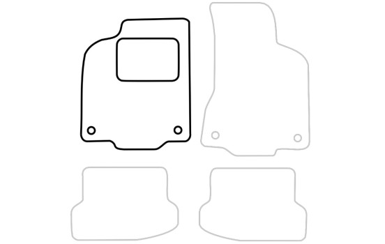 Bilmatta kvar till VW Polo 6N2 2000-2002 1-delad, bild 3