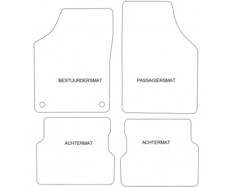 Bilmatta Mazda Demio 2002-2004 4 st., bild 2