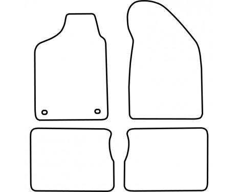 Bilmatta Renault Clio I 1991-1998 4 st., bild 2