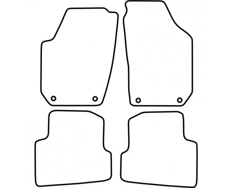 Bilmatta Skoda Fabia 2008-2014, bild 2