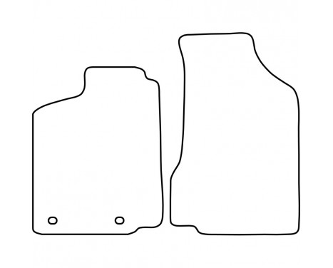 Bilmatta Volkswagen Caddy 1996-2004, bild 2