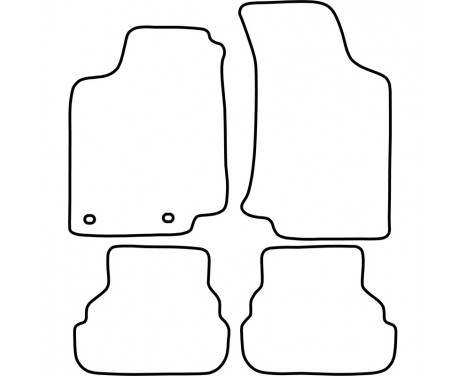 Bilmatta Volkswagen Golf III / Vento 1992-1998 (velour), bild 6