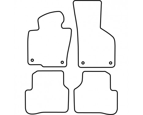 Bilmatta Volkswagen Passat från 2007 inkl. CC (sammet), bild 6