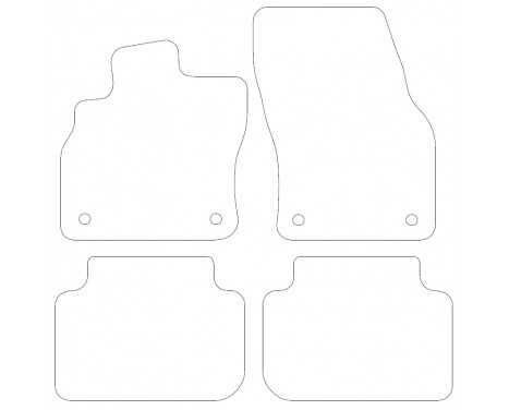 Bilmattor för Audi Q3 2019- 4-delad, bild 2