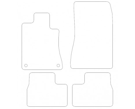 Bilmattor för BMW 3-serie E30 1983-1994 breda 4 delar, bild 2