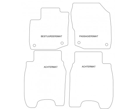 Bilmattor för Honda Civic 2012- 4 delar, bild 2