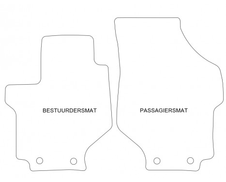 Bilmattor för Hyundai Trajet 2001 2 delar, bild 2