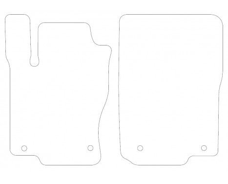 Bilmattor för Mercedes-Benz GLS X166 2015- 2-delad, bild 2