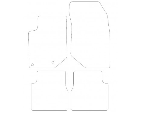 Bilmattor för Peugeot 2008 2020- 4-delad, bild 2