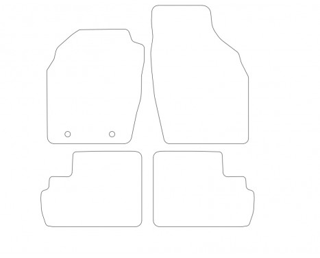Bilmattor för Suzuki Wagon R 2003-2008 4 delar, bild 3