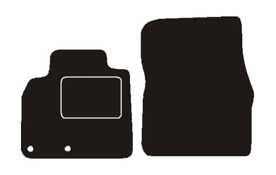 Bilmattor fram lämplig för Renault Espace / Grand Espace 2007-