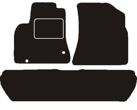 Bilmattor fram lämpliga för Citroën Berlingo 5 personer 2008 - 2018