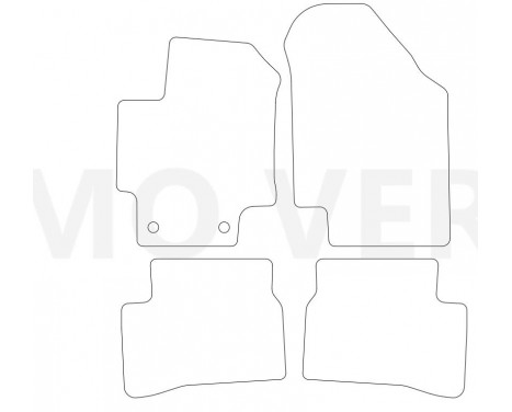 Bilmattor Hyundai Accent 2007- 4-del, bild 2