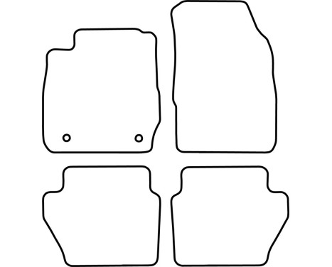 Bilmattor i velour lämpliga för Ford Fiesta 2013, bild 6