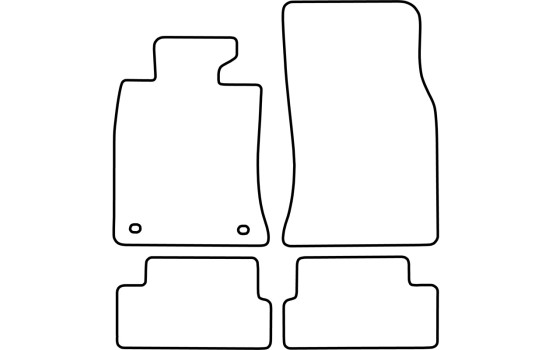 Bilmattor i velour, lämpliga för nya Mini 2007-2013, 4 delar, bild 2