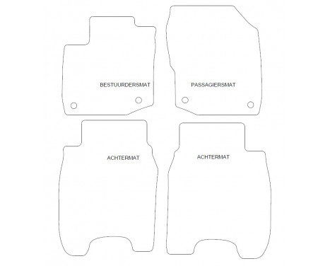 Bilmattor i velour passar Honda Civic Tourer 2015-4, bild 2