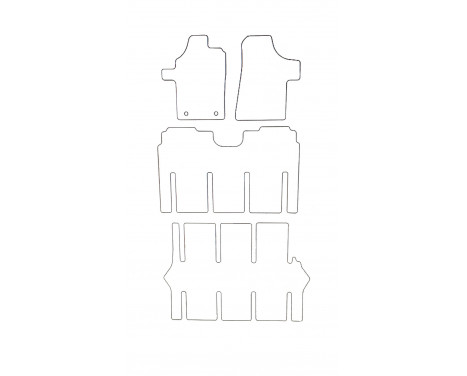 Bilmattor i velour passar Mercedes-Benz Viano 2009-2014, bild 2