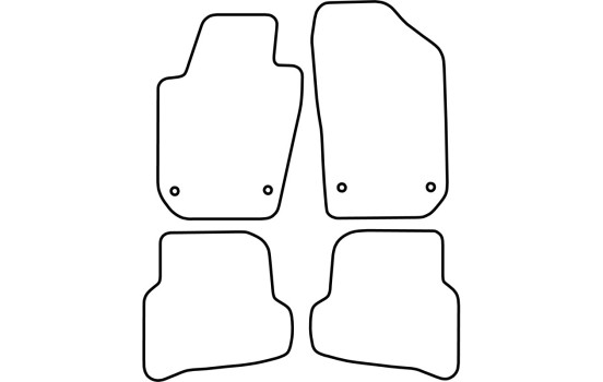Bilmattor i velour passar Seat Ibiza 6J 3/, bild 6
