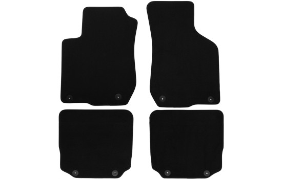 Bilmattor i velour passar till Audi A3 1996-2003, 4 delar