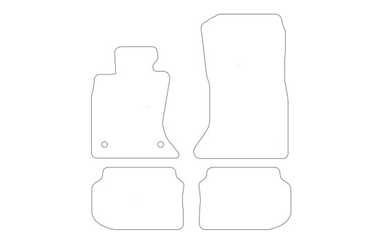 Bilmattor i velour passar till BMW 5-serie F10 X-Drive 2011-, bild 2