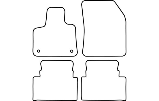 Bilmattor i velour passar till Citroën C5 Airc, bild 6