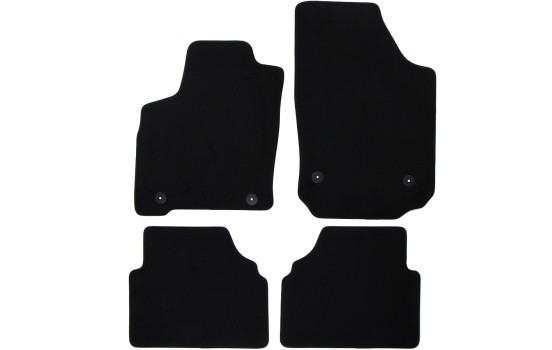 Bilmattor i velour passar till Opel Meriva A 2004-2010, 4 delar