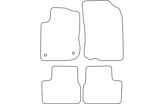 Bilmattor i velour passar till Peugeot 2008 201, bild 6