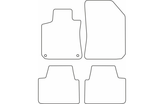 Bilmattor i velour passar till Peugeot 308 SW 2, bild 6