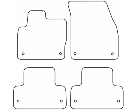 Bilmattor i velour passar till Range Rover Evoq, bild 6