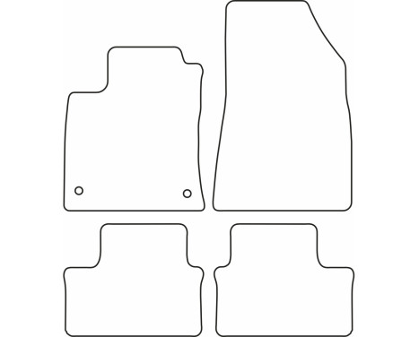 Bilmattor i velour passar till Renault Clio E 2, bild 6