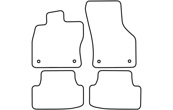 Bilmattor i velour passar till Seat Leon inkl., bild 6